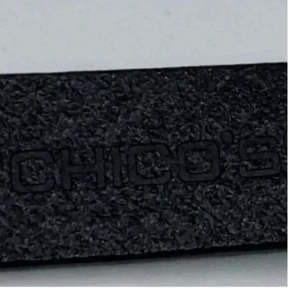 Chico's Genuine Leather Multi-colored Buckle Belt Size Small - Picture 5 of 7